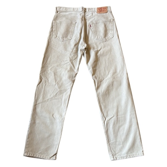 Levi’s 550 Relaxed Fit Jeans Straight Leg Tan/Beige  Cotton 2006 Red Tab 33x31 - Picture 11 of 14